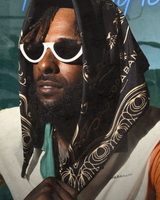 BLACK & GOLD BANDANA