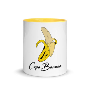 COPABANANA BRAND MUG WITH YELLOW COLOR INSIDE