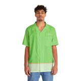 BEACHY GREEN BUTTON UP