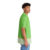 BEACHY GREEN BUTTON UP