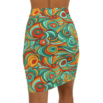 WAVY WOMENS HIGH SKIRT