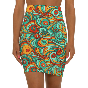 WAVY WOMENS HIGH SKIRT