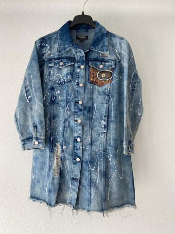 HOCUS POCUS DENIM TRENCH COAT