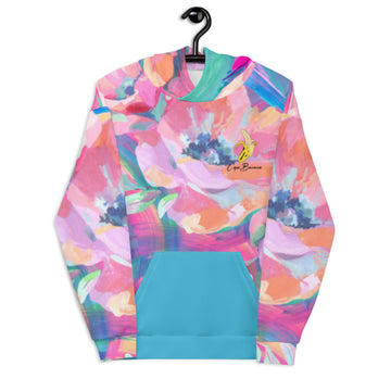 PINK FLOWERS HOODIE